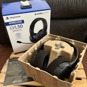 PlayStation wireless headset, it has never been used
